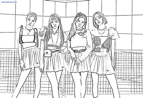 Coloriage Blackpink Coloriages Gratuits à Imprimer