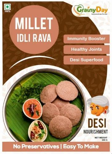 Indian Instant Ragi Idli Mix Packaging Type Pouch Packaging Size