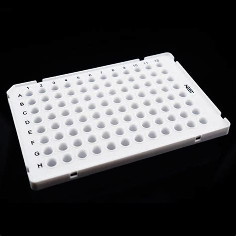 CGN 3617 W 01 0 1ML 96 WELL PCR PLATE SEMI SKIRT WHITE A1 NOTCH