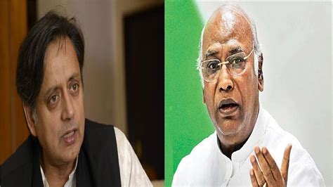 Congress President Election Shashi Tharoor Vs Mallikarjun Kharge