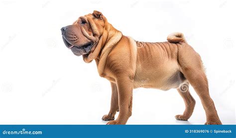 Shar Pei Head Black And White Cartoon Vector 135876023