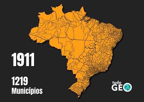 Evolução dos municípios brasileiros 1872 2010 TudoGeo