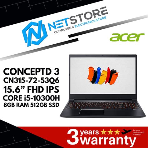 Acer Conceptd Cn Q Fhd Ips I H Gb Ram