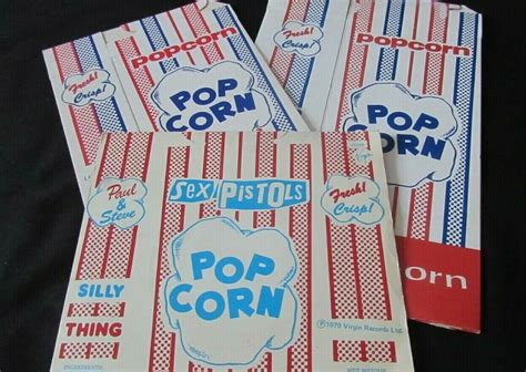 Popsike The SEX PISTOLS Silly Thing POPCORN Boxes 7 Virgin VS256