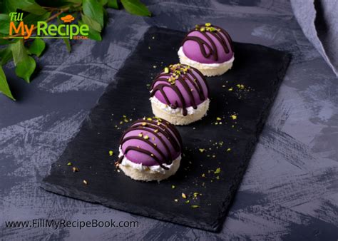 Mini Blueberry Mousse Cakes Glazed Fill My Recipe Book