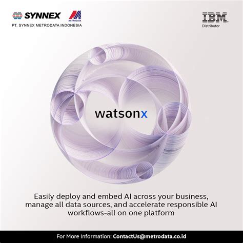 IBM Watsonx AI And Data Platform Synnex Metrodata Indonesia