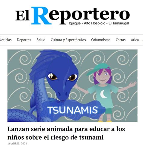 El Reportero Iquique Lanzan Serie Animada Para Educar A Los Ni Os