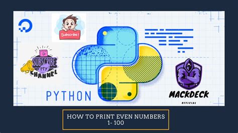 How To Print Even Numbers From 1 100 Using While Loop In Python Youtube