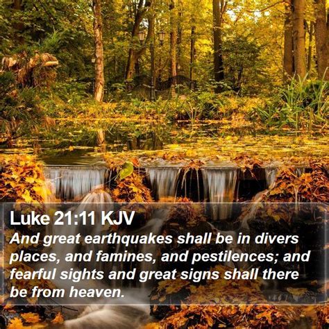 Luke 21 11 KJV Bible Verse Images