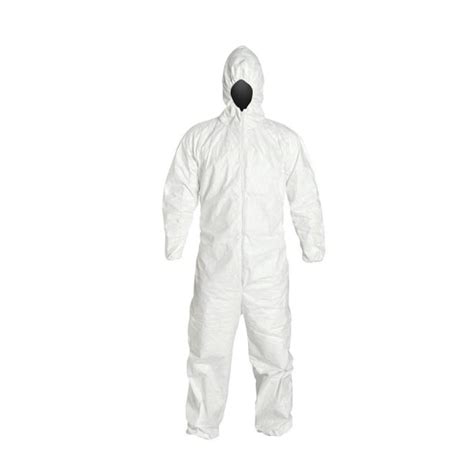 MP 400 XL Paint Disposable White Microporous Coveralls Suits With Hood