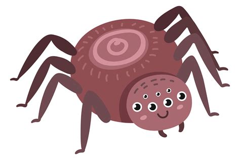 Spider with Happy Face. Cute Cheerful in Graphic by ladadikart · Creative Fabrica