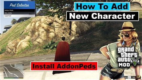 How To Install Character In Gta Install Addonpeds In Hindi