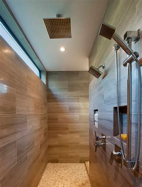 43 grandiosas ideas de duchas tipo lluvia para tu baño de ensueño Un