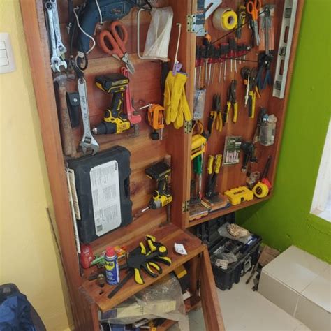 Diy Woodplywood Cabinet Wall Garage Tool Box W Lock El Paso Webstrategic
