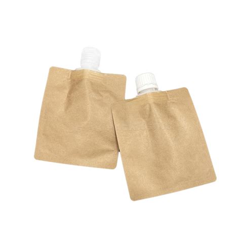 China Ok Packaging Reusable Spout Pouch Bags 100ml 250ml Special Shape