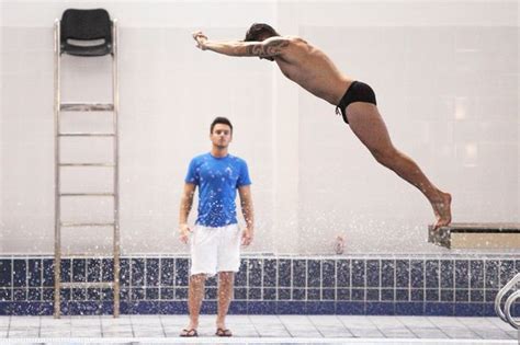 Tom Daley Naked In Trunks With TOWIE Star Dan Osborne Before Splash