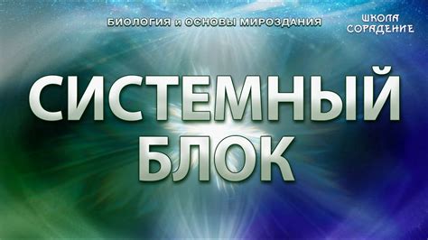 Системный блок #системныйблок #клетка #биологияИмироздание #Весталия # ...