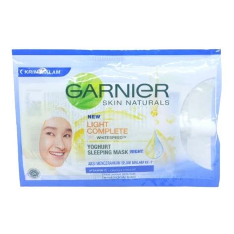 Garnier Light Complete Whitening Serum Cream Yoghurt Sleeping Mask