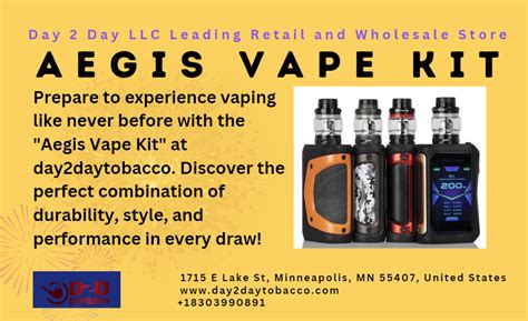 Aegis Vape Kit Unleash Rugged Reliability at day2daytobacco ...