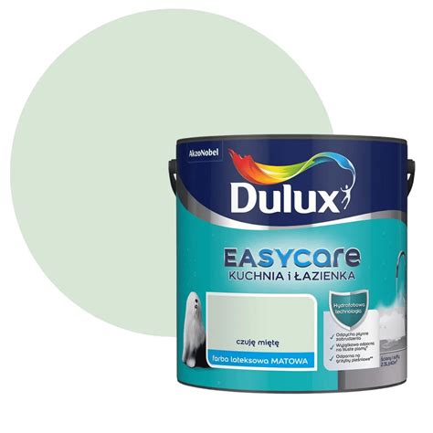 DULUX EASY KUCHNIA ŁAZIENKA Czuję miętę 2 5L Mat FARBA DO ŚCIAN I