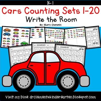 Cars Counting Sets 1 20 By Sherry Clements Teachers Pay Teachers