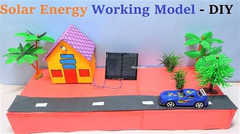 solar powered house working model - solar energy model project - diy ...