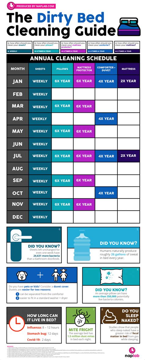 How Often Should You Wash Your Bed Mighty Infographics