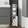 Amazon TuoxinEM Small Bathroom Storage Cabinet With Dual Rods For