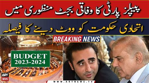 PPP S Decides To Vote Coalition Government In Approving The Federal