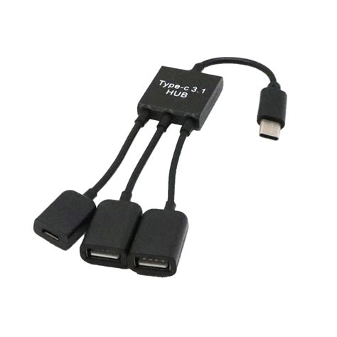 3 In 1 Usb C Otg Cable Usb C Usb Adapter Male Type C To Female Usb 20 Adapter For S8 Nexus 5x