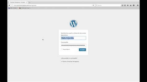 C Mo Entrar En El Panel De Administracion Wordpress V Deo Youtube