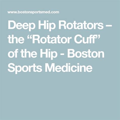 Deep Hip Rotators: Unleashing the Power of Your Hips