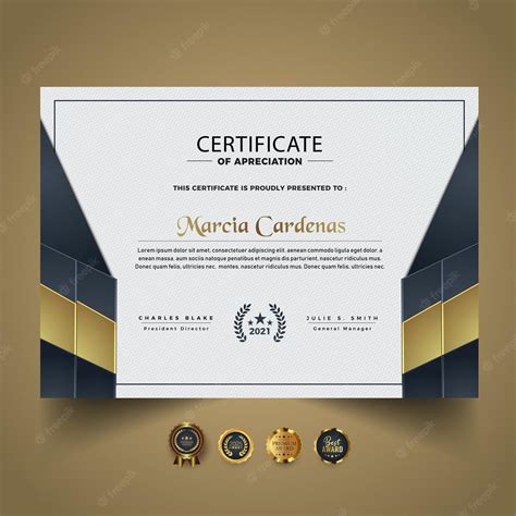 Premium Vector Premium Certificate Diploma Template