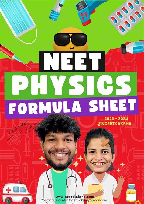 Neet Physics Formula Sheet Chart Book Neet The Best Physics