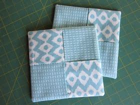 Miss Abigail S Hope Chest Tutorial Folded Fabric Hot Pads Mug Rug Patterns Quilt Square