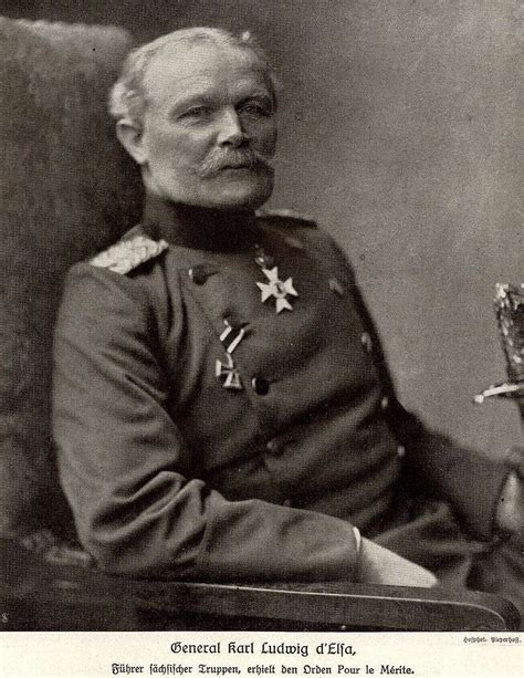 General Karl Ludwig d Elsa erhielt den Orden Pour le Mérite 1916