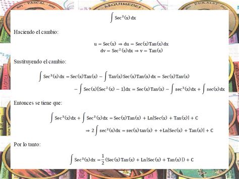 Colección de Ejercicios de Matemáticas CEM Integral por parte ciclica