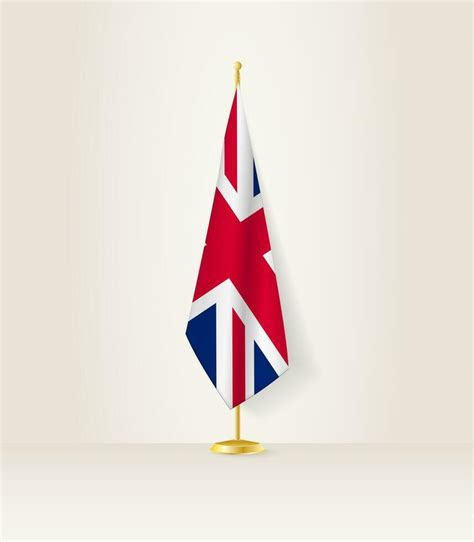 United Kingdom flag on a flag stand. 27288624 Vector Art at Vecteezy