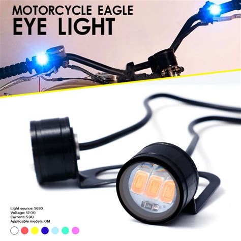 Motorcycle Light Signal Bulb Fog Lamp 12V Waterproof Eagle Eye Lamp LED