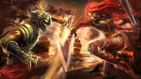 Katarina Vs Master Yi Wallpaper X League Of Legends Wallpapers Art Of Lol 83439 Hot Sex Picture