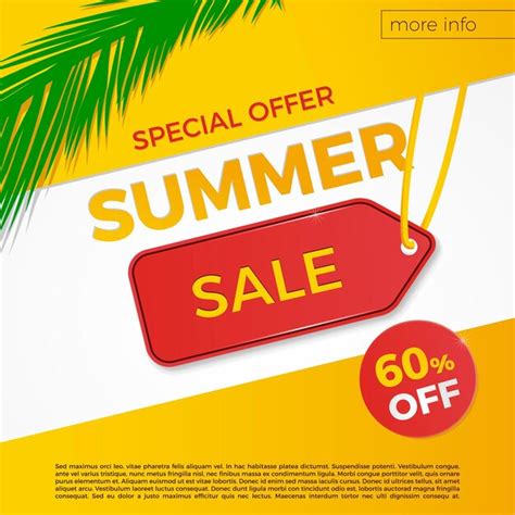 Premium Vector Summer Sale Banner Design Template Vector Design