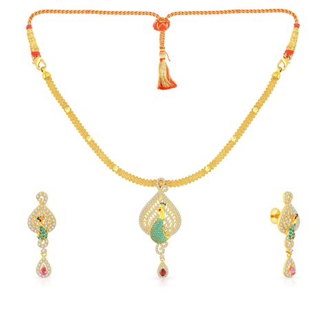 Buy Malabar Gold Necklace Set NSMKPKYA0001 For Women Online Malabar