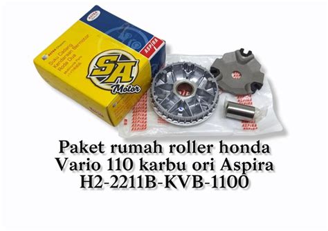 Jual RUMAH ROLLER SET ASSY VARIO 110 KARBU ORI ASPIRA H2 2211B KVB 1100