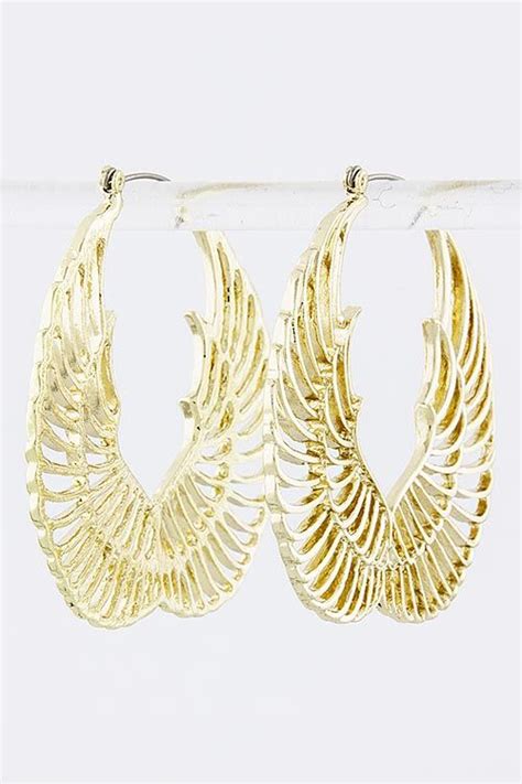 Hoop Angel Wings www.vixenboudir.bigcartel.com | Aluminum earrings, Wing earrings, Angel wing ...