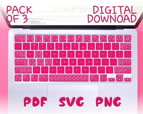 Keyboard Printable Stickers Macbook 13 6 Inch Laptop Decal Etsy [video] [video] Printable