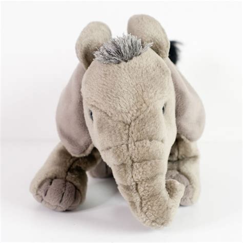 Wild Republic African Elephant Plush Stuffed 11 Realistic Trunk Down Ebay