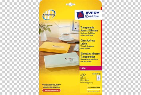 Etiqueta Adhesiva Avery Dennison Plantilla Papel L Ser Modelo