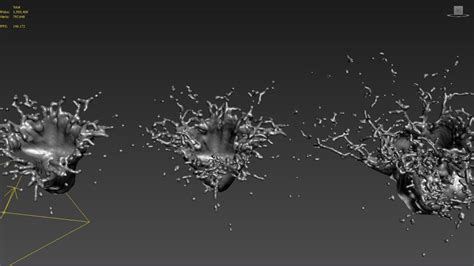 Artstation Water Splash 3d Model Resources