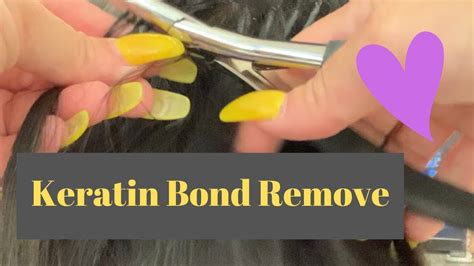 Hair Extensions Keratin Bond Remove Youtube