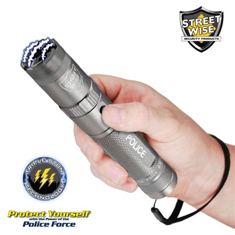 Police Force Million Volt Rechargeable Tactical Stun Flashlight